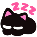 Cat Sleep cat_sleep Discord Emoji
