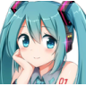 Thinking_Miku Discord emoji
