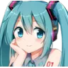 Thinking_Miku Discord Emoji