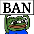 Pepe Ban PepeBan Discord Emoji