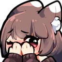 Foxy Shy Blush Discord Emoji