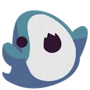 Blobhaj_Ghostie_Alive Discord Emoji