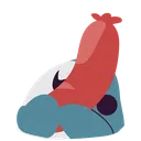 Blobhaj_Hold_Sausage Discord Emoji