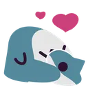 Blobhaj_Hug_TinyBla Discord Emoji