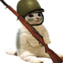 catsittingverycomfortableinawar