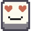 pixelemojihearteyesbrown