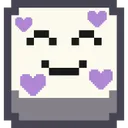 pixelemojismilingheartspurpl
