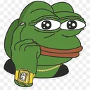pngtransparentgreenfrogpepethefr Discord Emoji