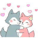 Wolf Hug wolfhug Discord Emoji
