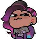 pngclipartpurpleandblackhairedfe Discord Emoji