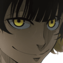 Bachira Meguru from Blue Lock with a smug, mischievous smirk and bright yellow eyes.