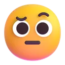 face_with_raised_eyebrow_3d