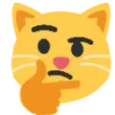 Thinking Cat Discord Emoji