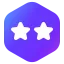 TwoStarsPurple2 Discord Emoji