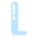 Blue L Discord Emoji