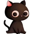Black_Cat2112x112 Discord Emoji
