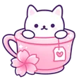 PinkTeacupCat112x112 Discord Emoji