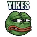 Pepe Yikes Discord Emoji