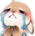 BunnyCryUpset_ParadoxPaws Discord emoji
