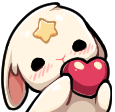 BunnyHeartLove_ParadoxPaws Discord emoji