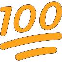 gold_hundred Discord Emoji