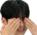 hanbin_coveringeyes hanbin_coveringeyes
