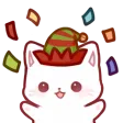 ChirstmasKittyHype Discord Emoji