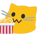 F_blobcatpopcorn Discord sticker - SocialBar | Make Friends • Active • VC Calls • Gaming • Emotes • Anime • Roblox • Chill • Fun