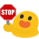 Blob Stop Discord Emoji