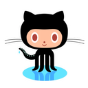 A black cat-headed creature with multiple tentacles standing on a light blue circular puddle.
