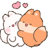 90 Fox Hug F2 U Discord Emoji