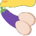 FW_egg_eggplant_stomp animated emote - Femdom World