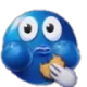 Blue Eating Discord Emoji