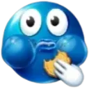 blueHereEating Discord Emoji