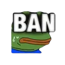 Pepe Ban PepeBan Discord Emoji