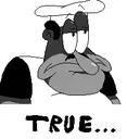 true