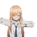 MarinStretch animated Discord emote | ۶ৎ　‿　cemetery　 ݁ 　˖