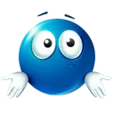 Blue Idk Discord Emoji
