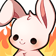 FnT_Bun_Fire_ThisIsFine Discord emoji