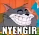 nyengir