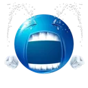 Blue Crying Discord Emoji