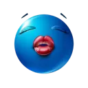 Blue Kiss Discord Emoji