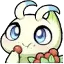 Celebi_eating