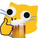blobcatgooglybeer Discord Emoji