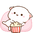 Popcorn animated emote from Bangwing IN