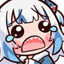 Gura Scared Discord Emoji