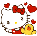 Red Hellokitty Discord Emoji