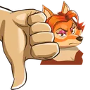 thumbsdown_roj_fox Discord Emoji