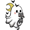 Ghost Kitty Discord Emoji
