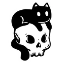 Skull Kitty Discord Emoji